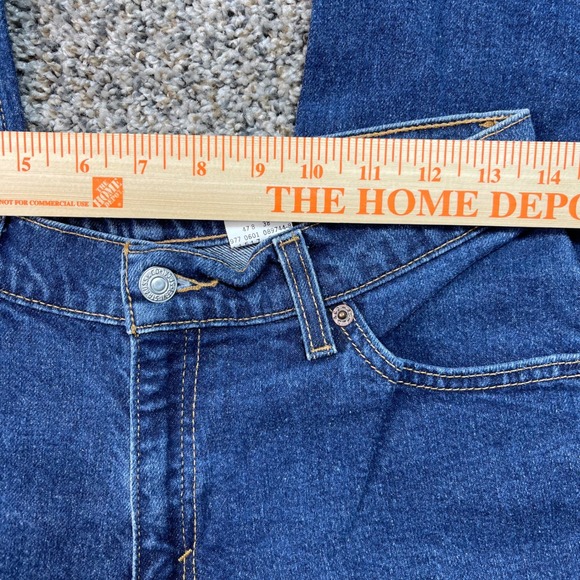 Vintage Levi's 517 Women's 26x31 Boot Cut Jeans Slim Fit Stretch Dark Wash 00s - Picture 5 of 10